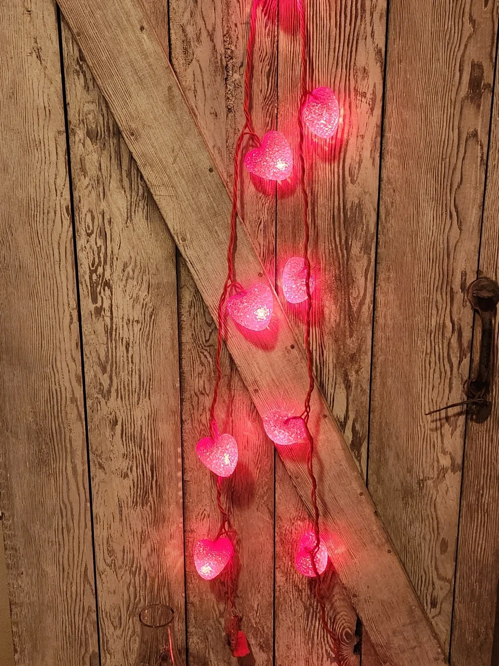 Heart String Lights - Red Heart Lights